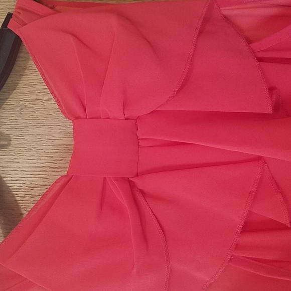 Pink Owl Size Small Orange Sleeveless Dress - Picture 5 of 7